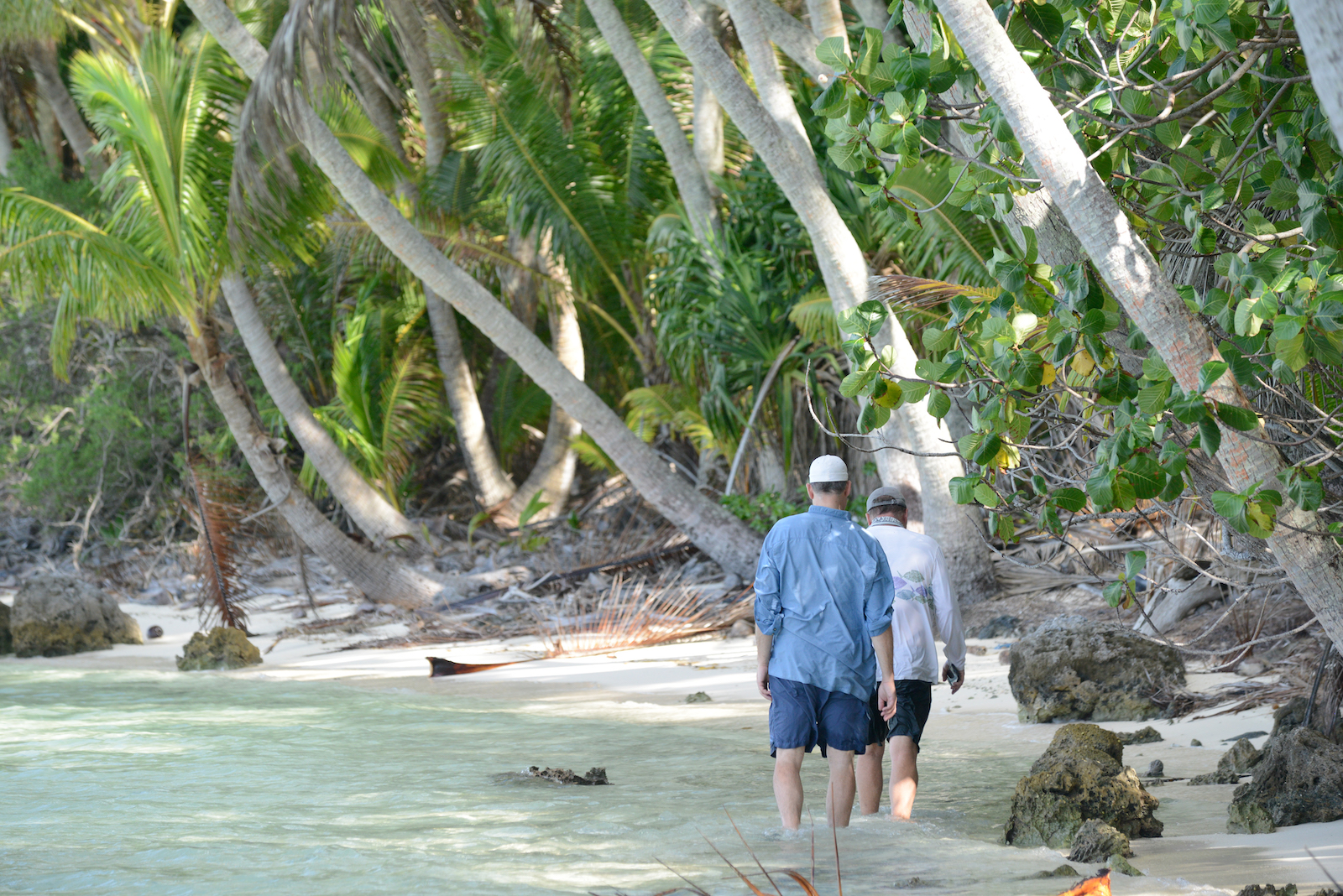 Brando guests tour the atoll with Tetiaroa Society guides