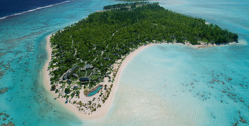 L'hotel The Brando sur le Motu Onetahi