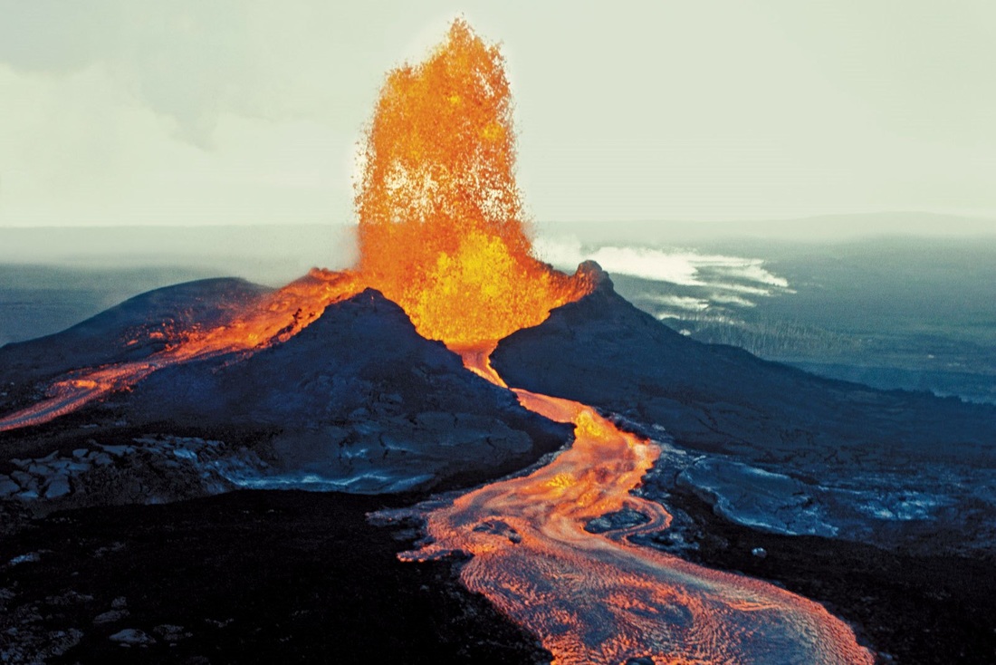 volcano on the Big Island, Hawaii