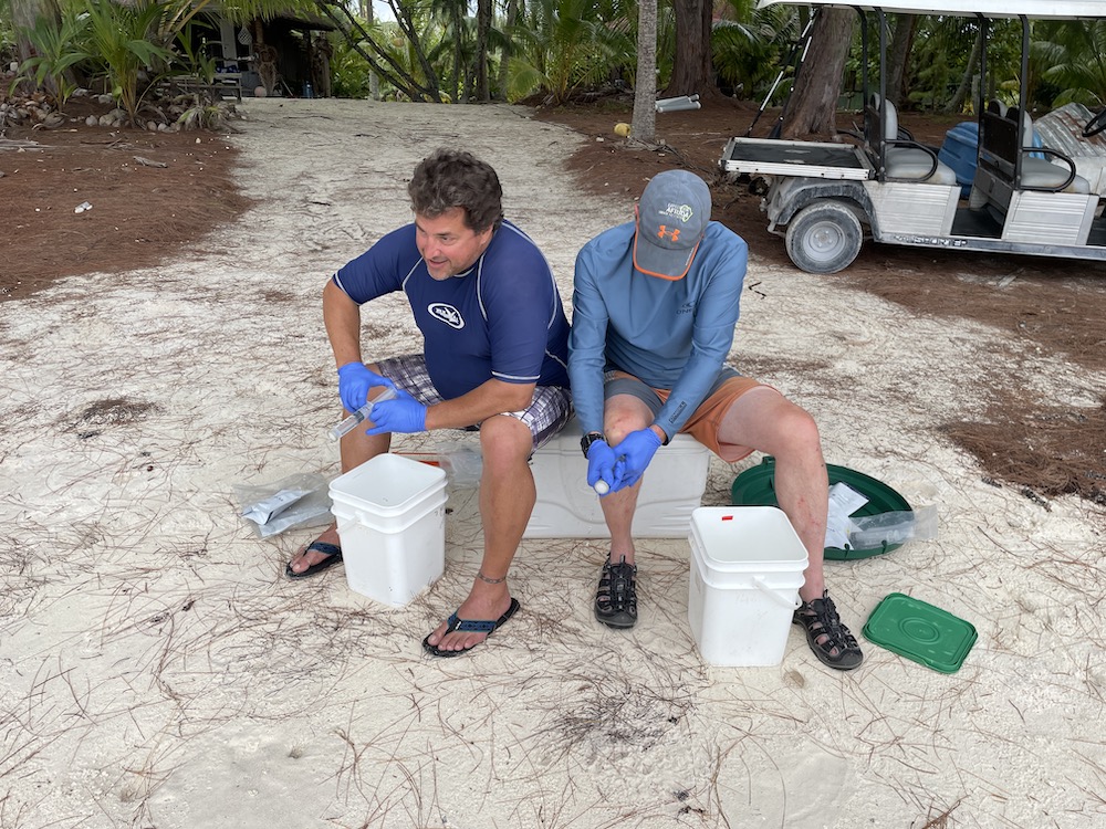 Jeff Shima and Steve Swearer on Tetiaroa