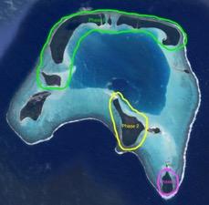Restoration project area on Tetiaroa