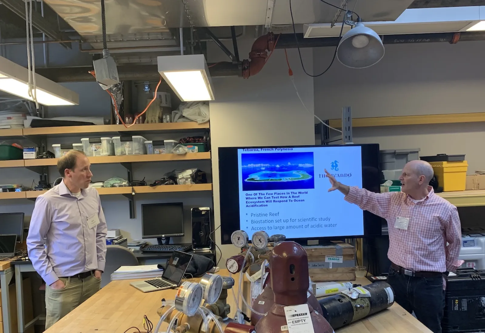 in the lab with Alex Gagnon