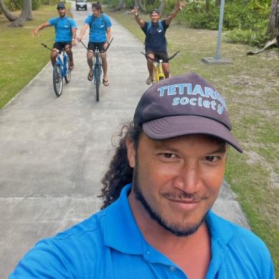 Bike ride around the atoll